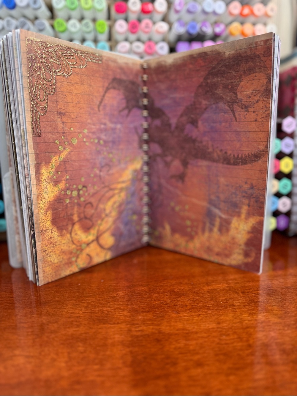 Handmade Notebook — Cream & Pink - Picture 13 of 16